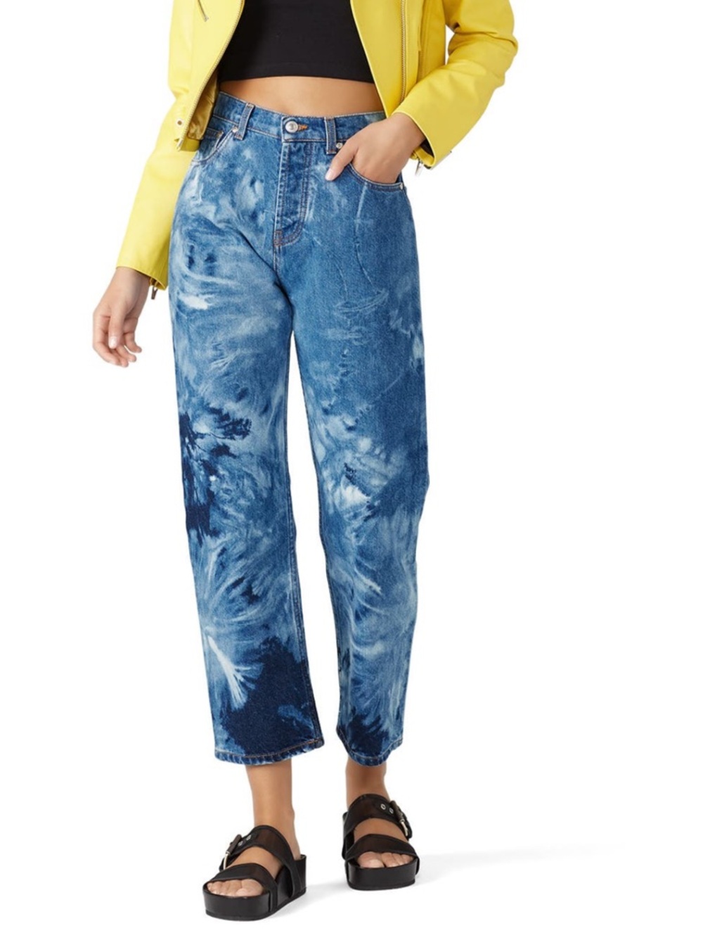 MSGM Blue Tie-Dye Boyfriend Jeans - 42 (6)